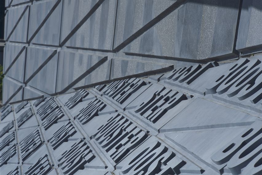 Bekkering Adams architects Booster Pump Station Concrete relief pattern